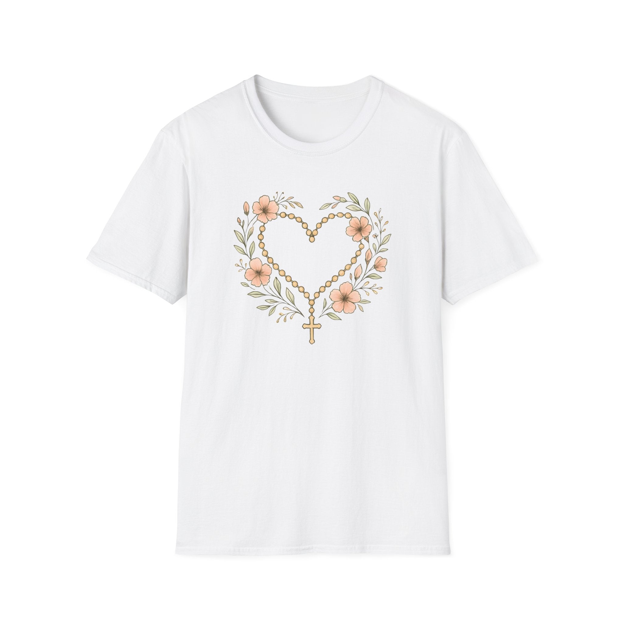 Floral Heart Rosary T-Shirt