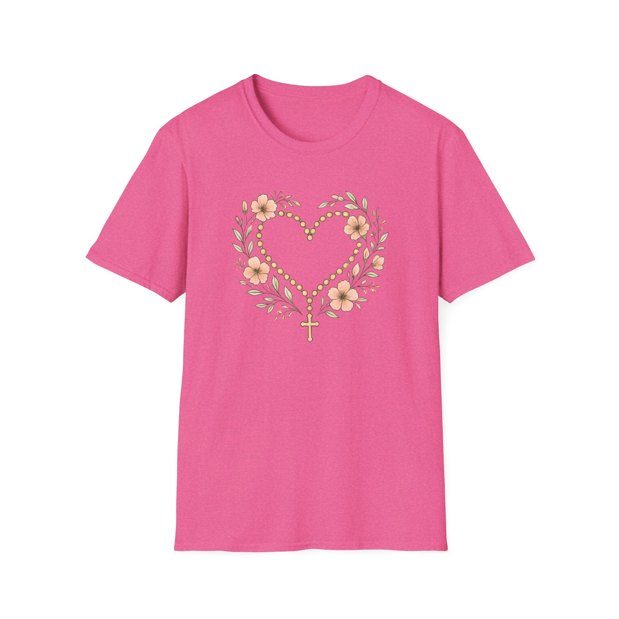 Floral Heart Rosary T-Shirt