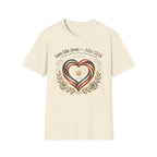 Love Like Jesus T‑Shirt — John 13:34 Patriotic Heart Christian Tee