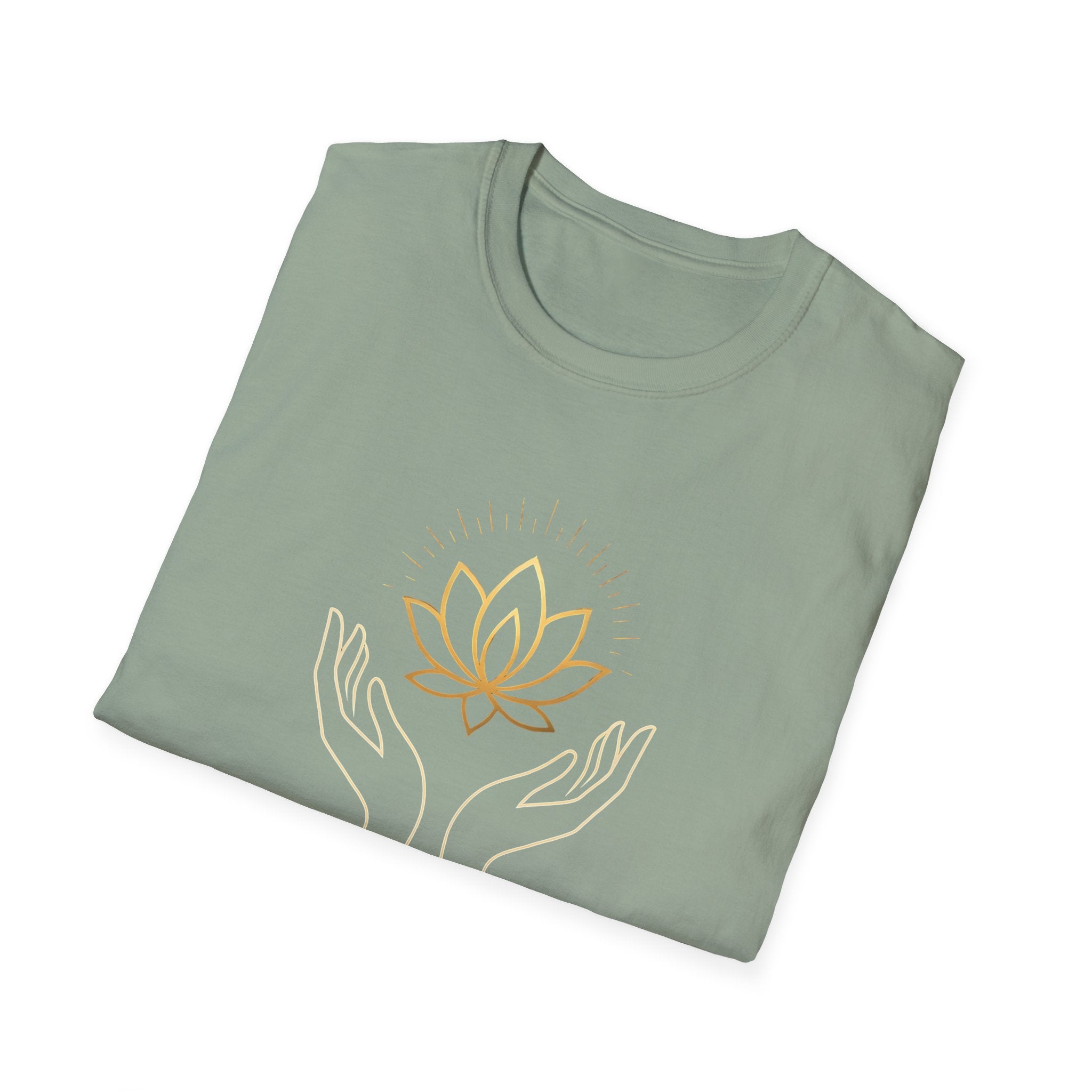Cradling Golden Lotus T-Shirt