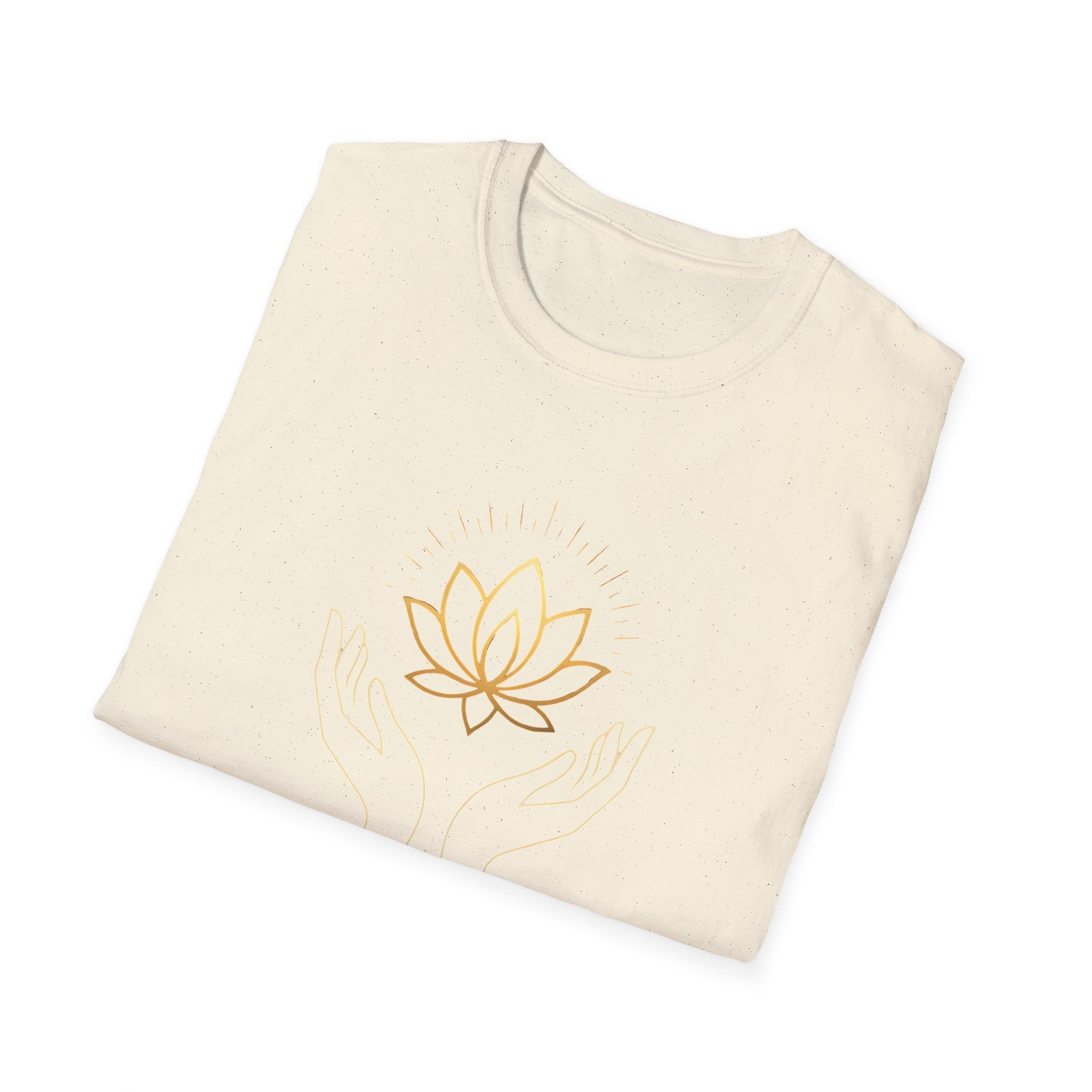 Cradling Golden Lotus T-Shirt