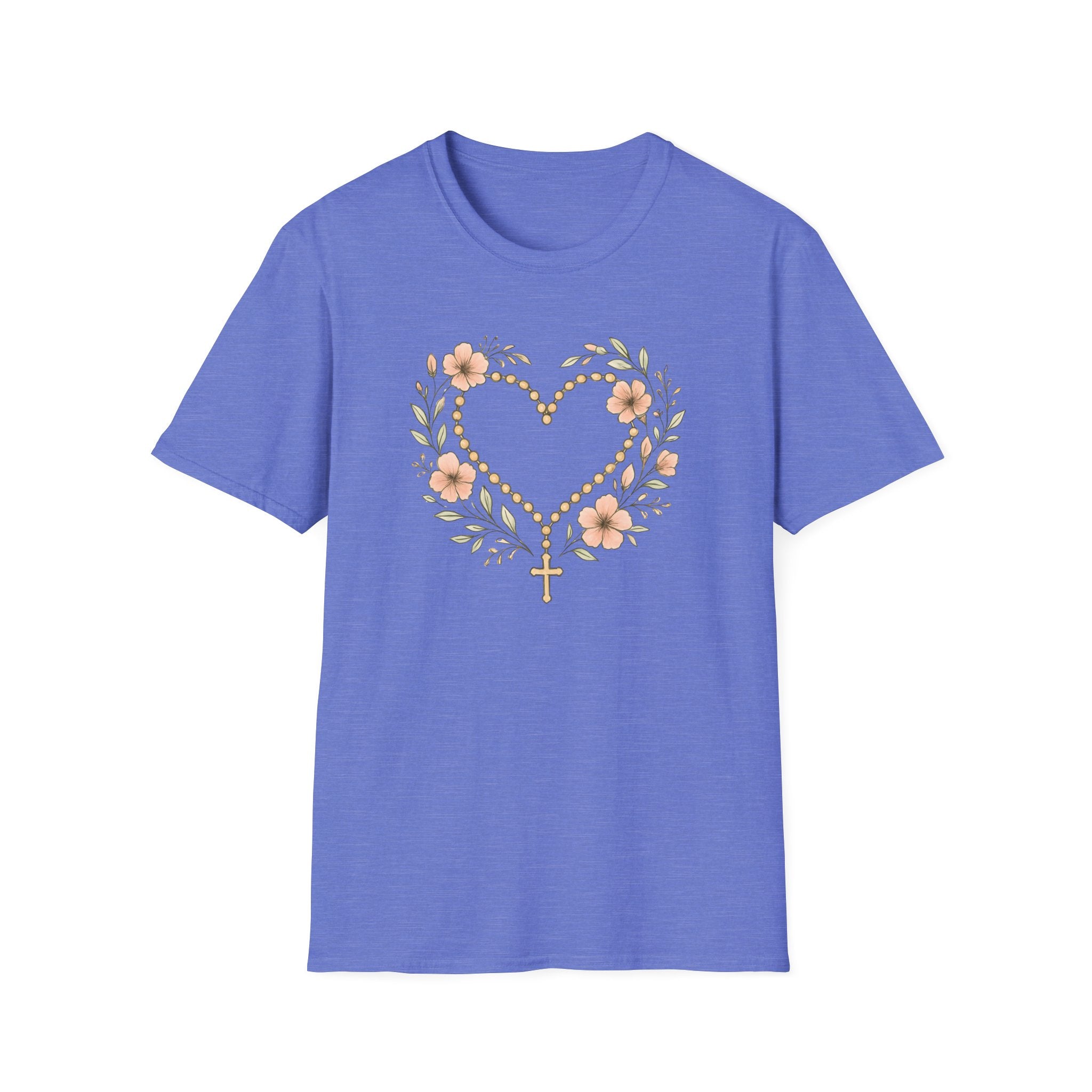 Floral Heart Rosary T-Shirt