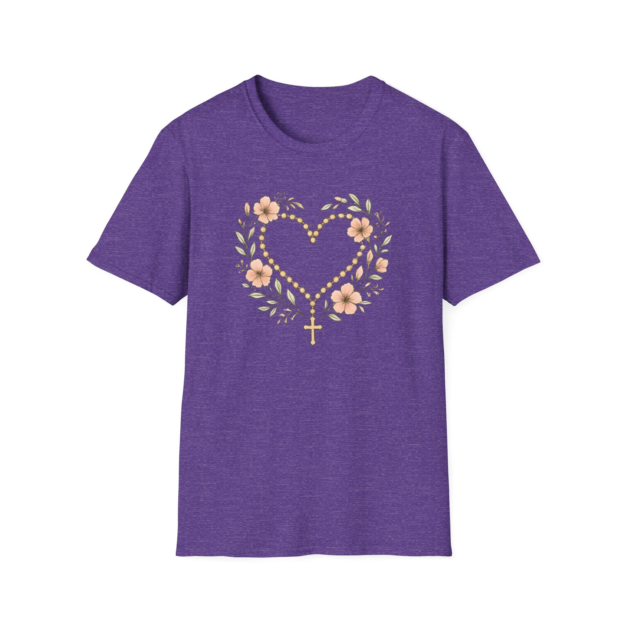Floral Heart Rosary T-Shirt
